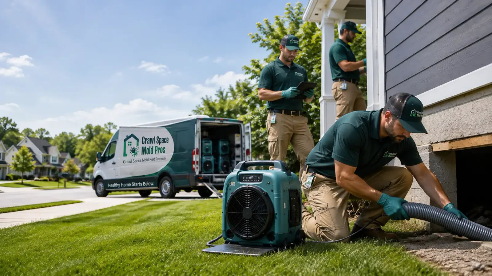 Crawl Space Mold Removal in Hustler, WI